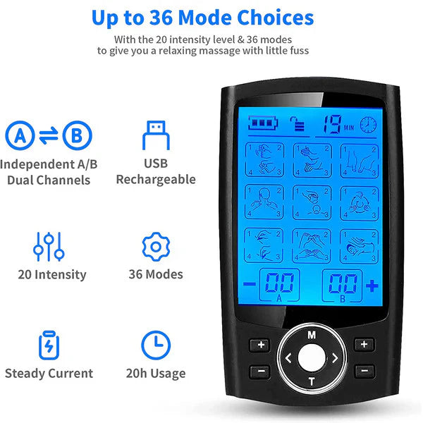 TENS / EMS Machine Premium 36 Modes